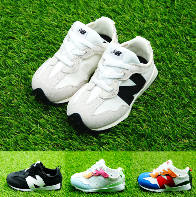 뉴발란스 327 키즈 유아 운동화 코튼캔디 블랙 유아 주니어 등원신발