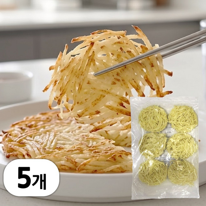산들네이처 감자프리터9 감자채전 1.2kg (40g x 30개), 5개, 240g