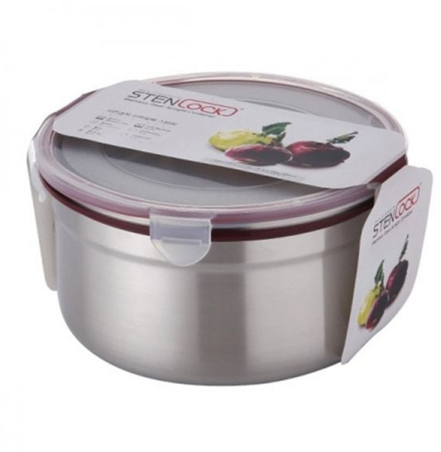 스텐락 원형 9호 2L 1p 스텐밀폐용기 스텐락반찬통+동아상사Shop, 빠른배송