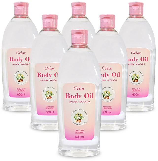 호호바함유된 베이비오일 600ml 6개 바디 마사지 보습 - 쿠팡