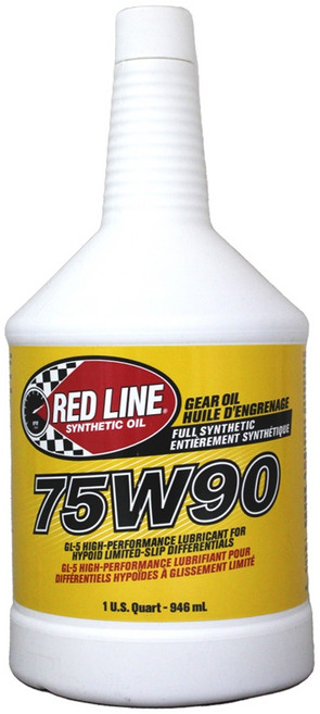 【易油網】RED LINE 75W90 防滑差速器 美國 酯類 全合成齒輪油, 1個
