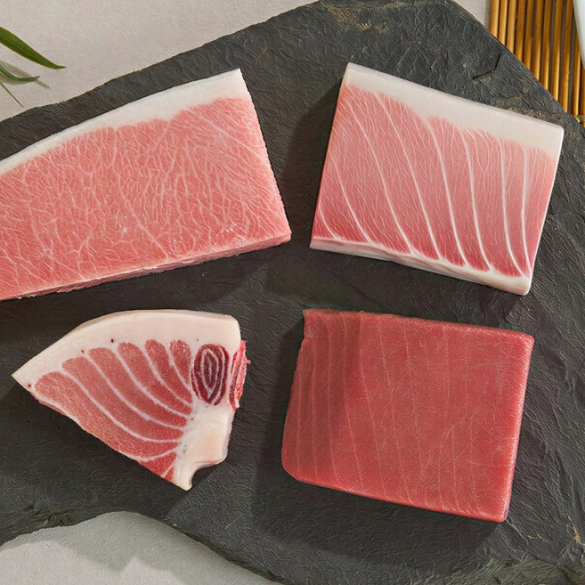 [튜나바이브] 냉동참치회 참다랑어 세트 1000g, 1개