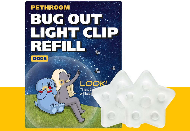 페스룸 버그아웃 라이트 클립 리필 강아지 산책 진드기 모기 해충 방지 퇴치제