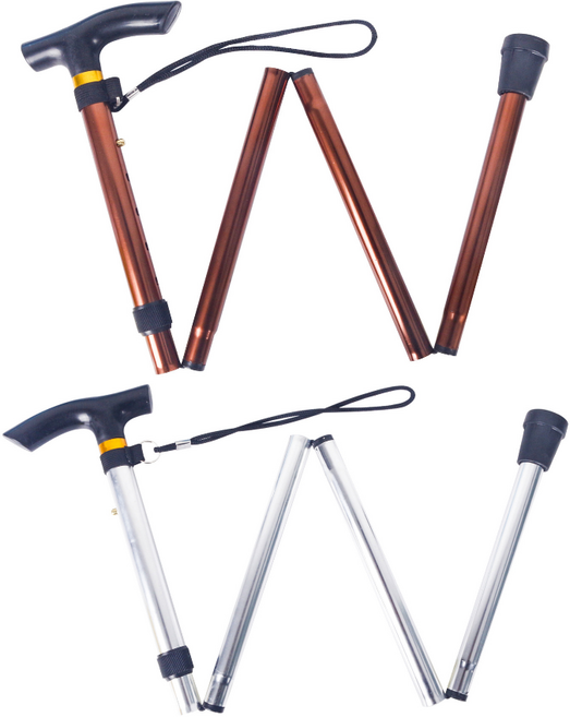 Corewell 4단 접이식 등산스틱 1초 설치 등산부터 일상까지, 1개, 검정색