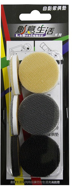 創意生活 自黏傢俱墊 圓形 傢俱墊 防刮傷 防噪音 椅腳墊 保護墊 (18入), 1個