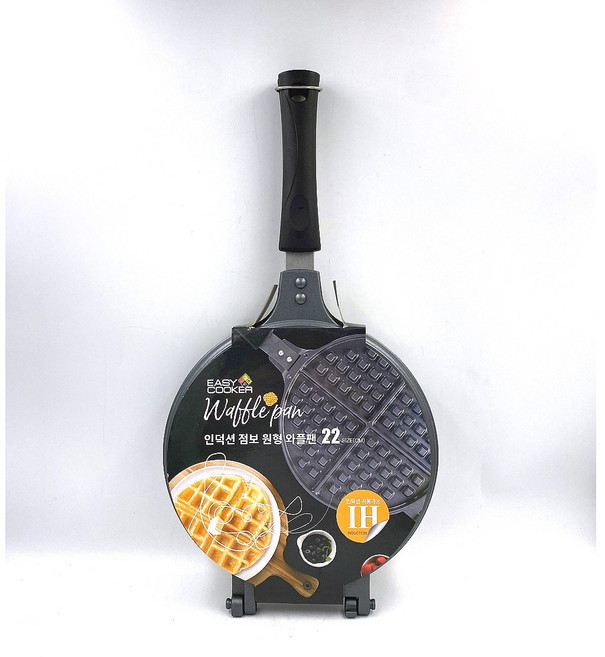 이지쿠커 점보 원형 점보 와플팬 22CM (인덕션사용가능), 1개
