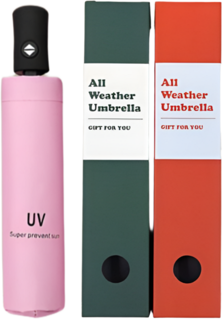 레일리 암막코팅 초경량 3단 자동우산 2개 (선물박스포장)