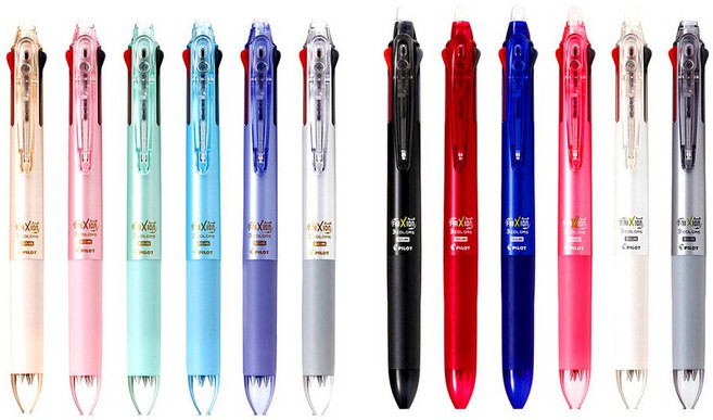 프릭션 슬림 3색볼펜 0.38mm, 펄오렌지, 8개