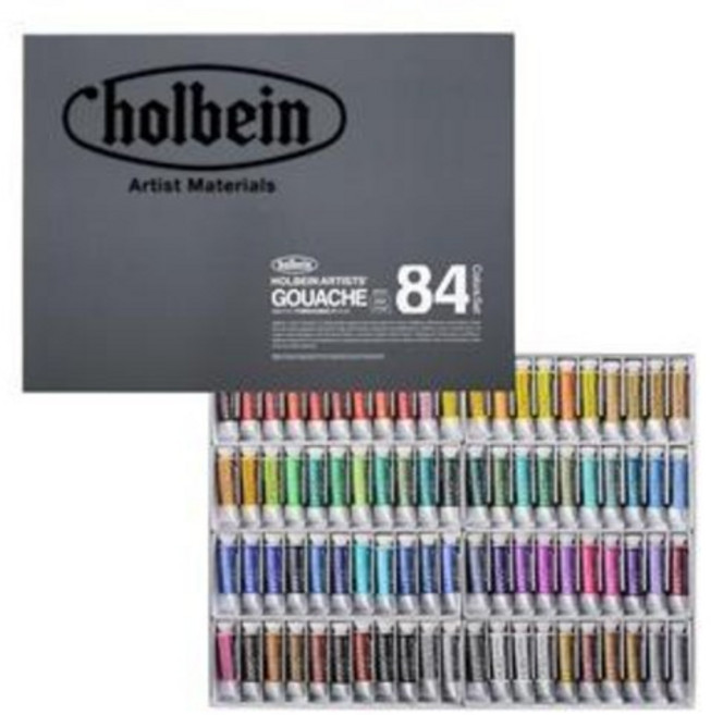 홀베인 수채화 과슈 15ml 5색 12색 18색 24색 84색 세트 / 옵션선택, 18색(15ml)