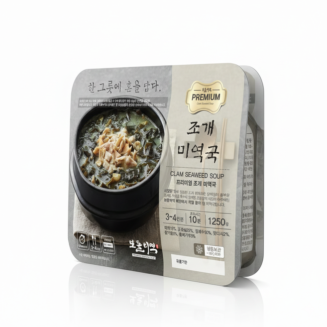 보돌미역 조개미역국 1250g x1개, 1.25kg, 1개