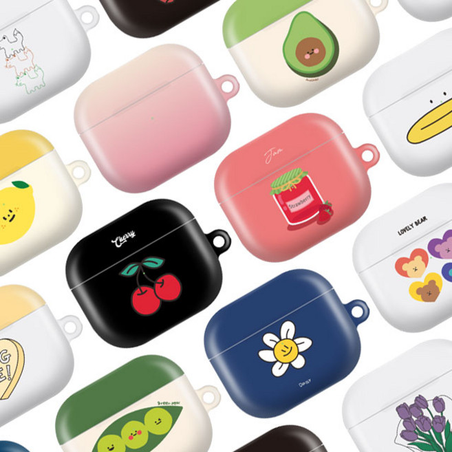 유니온바이닐 에어팟 3세대 하드 케이스, 리프레쉬데이 바나나밀크