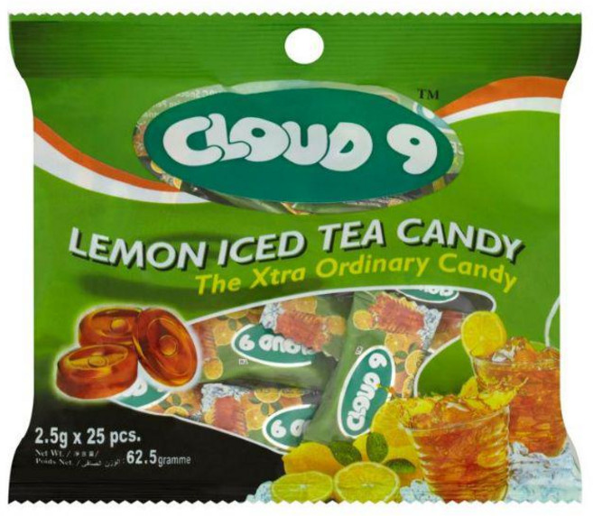말레이시아 클라우드 나인 버터 카라멜 캔디 사탕 CLOUD 9 CANDY 62g x 4개, 레몬티   x 4 개