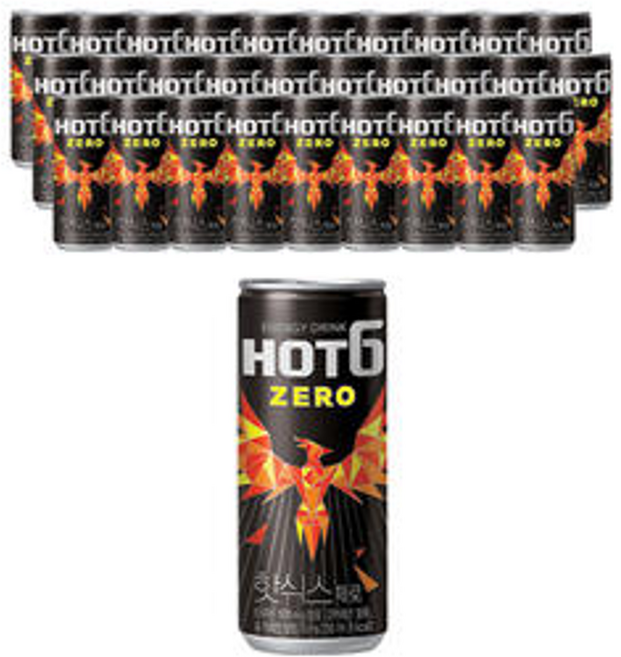 핫식스 제로 캔 250ml x 30개 업소용 에너지 드링크 음료
