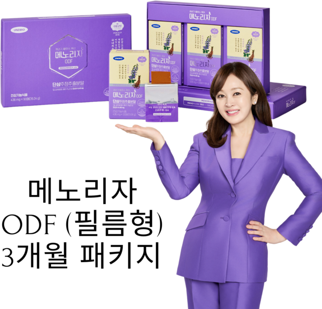메노리자 ODF 필름(90매) 3개월 패키지_ 단삼주정추출분말 함유 갱년기 건강기능식품, 9박스, 30회분