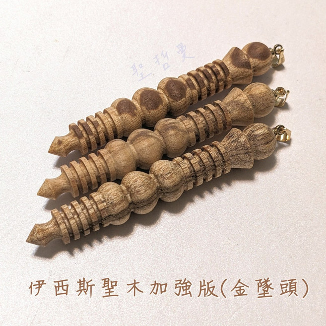 項鍊墜(金墜頭) 祕魯聖木 加強心智和情緒層面的平衡與淨化, 1個, 伊西斯聖木加強版+黑皮繩項鍊