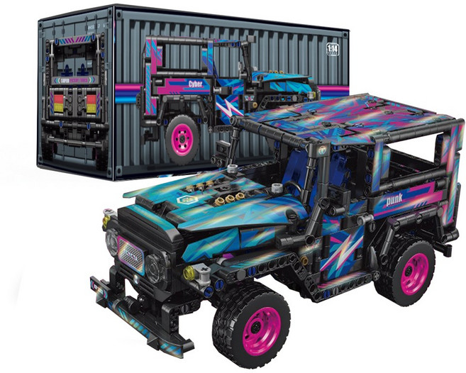 휴비 스피드펑크 3312 오프로드 SUV 레고 자동차 조립식 스포츠카 호환블럭 프라모델 조립놀이, 1개