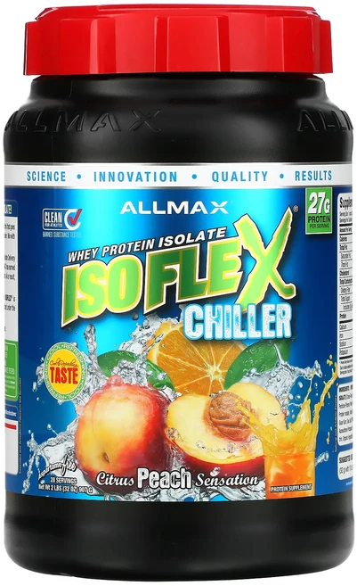 몸관리하세요 겨울입니다 ALLMAX ISOFLEX® 칠러 분리유청단백질 시트러스 피치 센세이션 907g(2lbs) 특별관리진행, 907g, 1 - 쿠팡