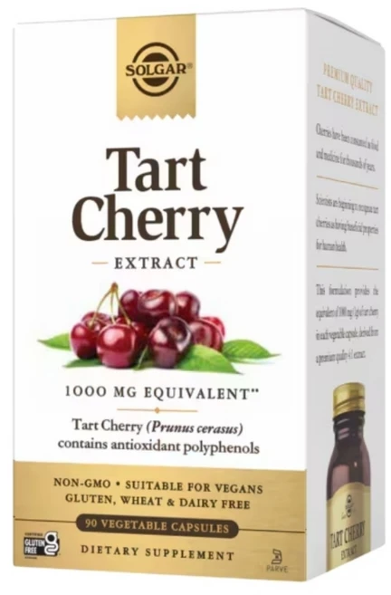 [정품 미국 배송] 솔가 타르트 체리 추출물 1000mg 90정(베지캡슐) Solgar Tart Cherry1000mg 90Vcaps *사은품*, [1개], 1개, 90정 - 쿠팡