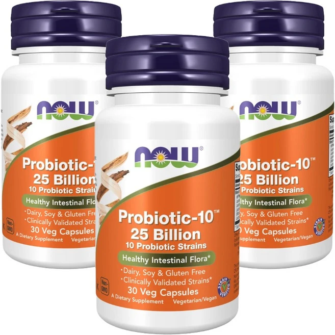 나우푸드 프로바이오틱-10 250억 베지 캡슐, 30정, 3개 - 쿠팡