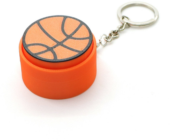 키캡 키링 딸깍이 클릭커 ASMR 스트레스해소 오피스토이 피젯토이, 1개, 농구공