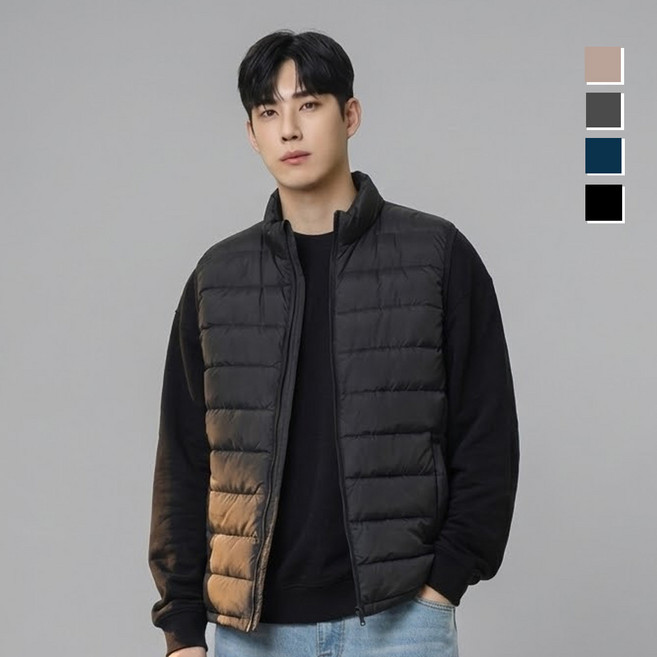 남자패딩조끼 웰론 경량 패딩조끼 [플렉스업] 웰론경량패딩베스트 (FXZZVT01)
