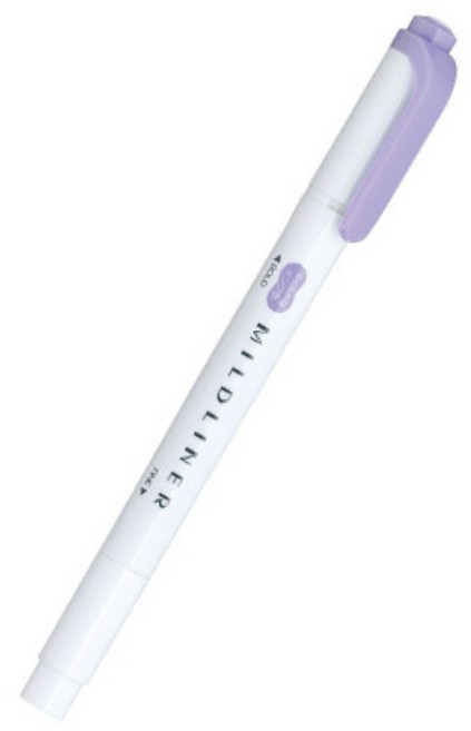斑馬ZEBRA MILDLINER WKT-7 雙頭螢光筆, 紫MVI, 1個