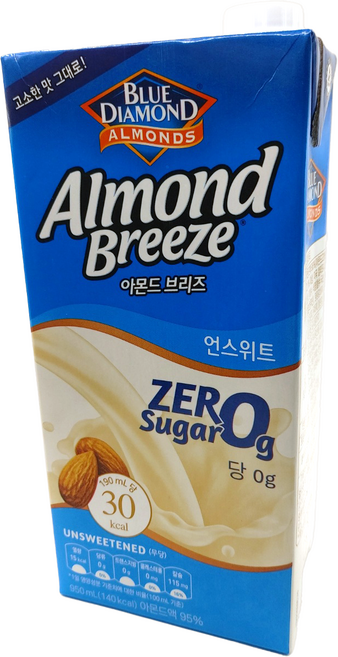 블루다이아몬드 아몬드 브리즈 언스위트, 950ml, 5개