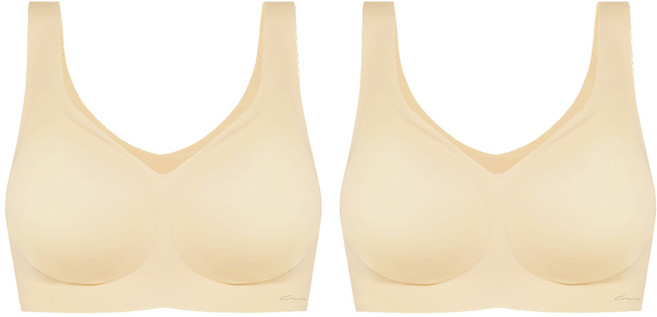 앤 왁스 꿈의브라 베이직 무봉제 심리스 노와이어 퓨징 브라 처짐방지 런닝형 2종 &WOX