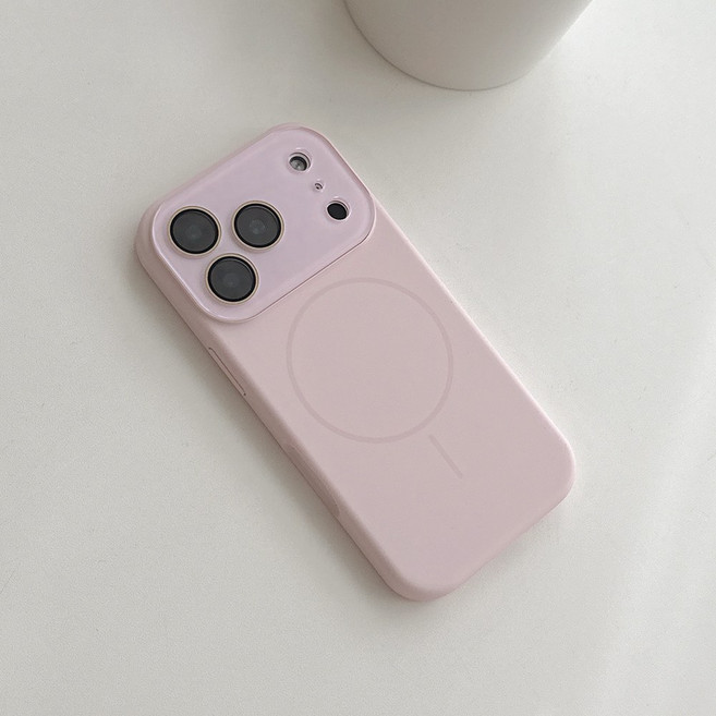 트랜픽 맥세이프 로지핑크 렌즈커버 아이폰케이스