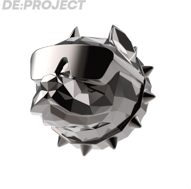 [패키지리뉴얼] 새차선물 디불 불독 차량용 방향제, [크롬실버], [클린코튼], [쇼핑백:선택]