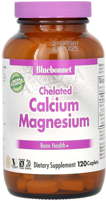 블루보넷 킬레이트 칼슘 마그네슘 120정, 1개