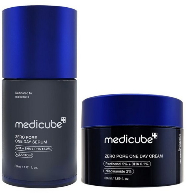 [블리샵]메디큐브 제로 모공 원데이 세럼 30ml+크림 50ml 피지 보습까지 멀티케어, 1개