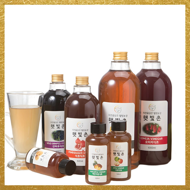 햇빛촌 자연발효 전통옹기숙성 수제 과일식초 파인애플 식초, 1개, 500ml