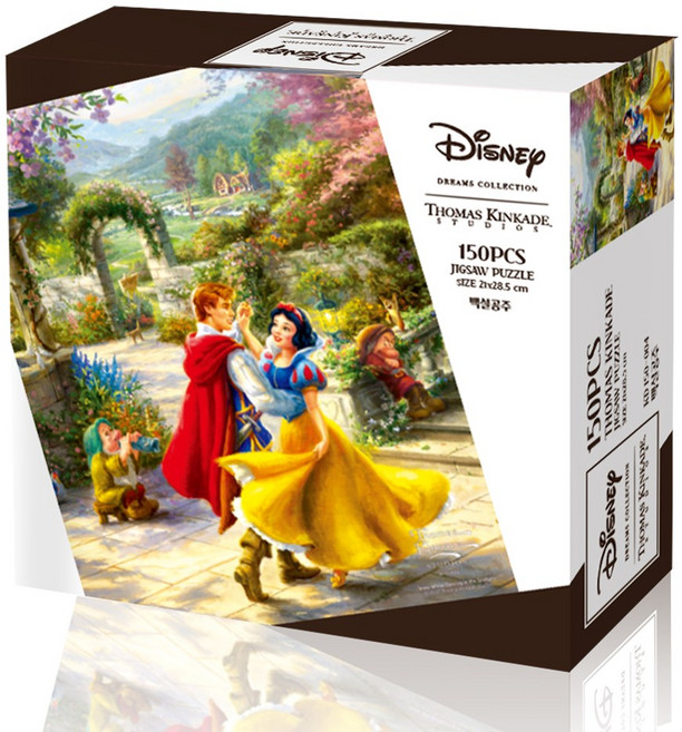 디즈니 토마스 킨케이드 백설공주 직소퍼즐 150피스 KD 150-004, 혼합색상, 1개