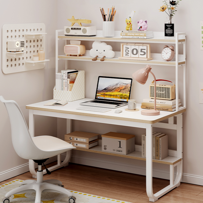 하이피러브 입시 공부 독서 수납 선번형 컴퓨터 책상, 화이트1200