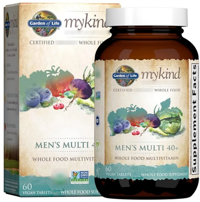가든오브라이프 마이카인드 멘즈 멀티 40+ 비건 타블렛, 1개, 60정 - 쿠팡