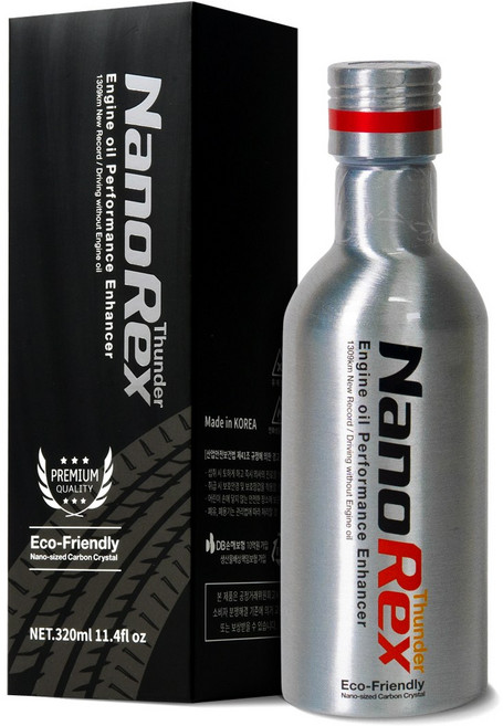 나노렉스 썬더 프리미엄 엔진오일첨가제 엔진코팅제 320ml (엔진오일8L 이하), 1개, 공용