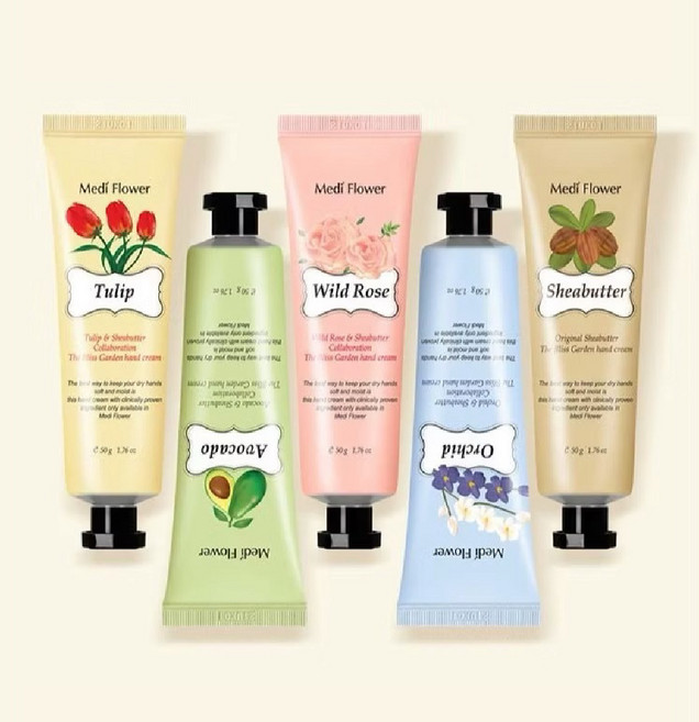 Medi Flower 幸福花園 護手霜禮盒, 50g, 5個