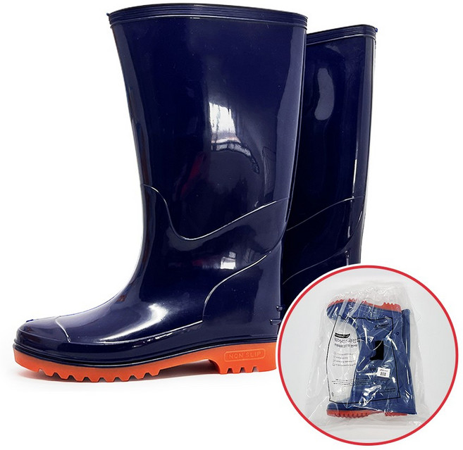 웨어리스 고무 장화 방수 무릎 갯벌 농사 미끄럼방지 물장화