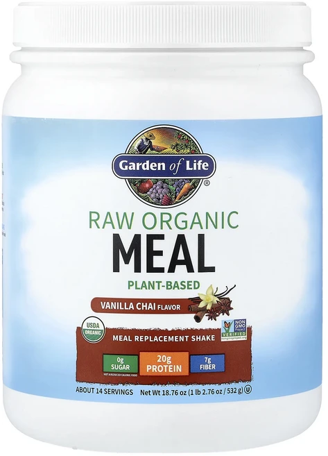 새해 건강을 선물하세요 Garden of Life 무가공 유기농 식사 대용 셰이크 바닐라 차이 532g(18.76oz) 특별관리진행, GardenofLife무가공유기농식사대용셰이크바닐라차이, 532g, 1 - 쿠팡