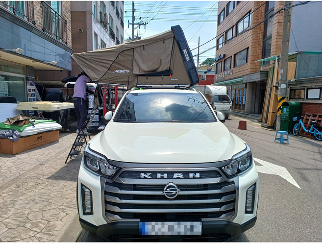 [안양 수원 성남 시흥 안산] 렉스턴 칸 메세타 이스트플러스 2100 루프탑텐트+로이드어넥스 소량장착