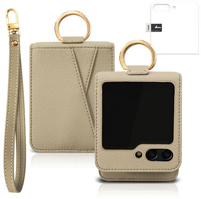 몬드 윈디레더 카드수납 링홀더 케이스+카메라보호필름