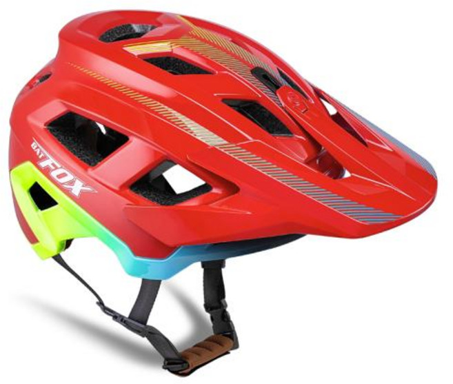 BATFOX MTB 조절식 경량 자전거 헬멧 통기성 편안한 안감 야외 스포츠 안전 모자 남녀공용 사이클링, L58-62CM, 17 MA057-253