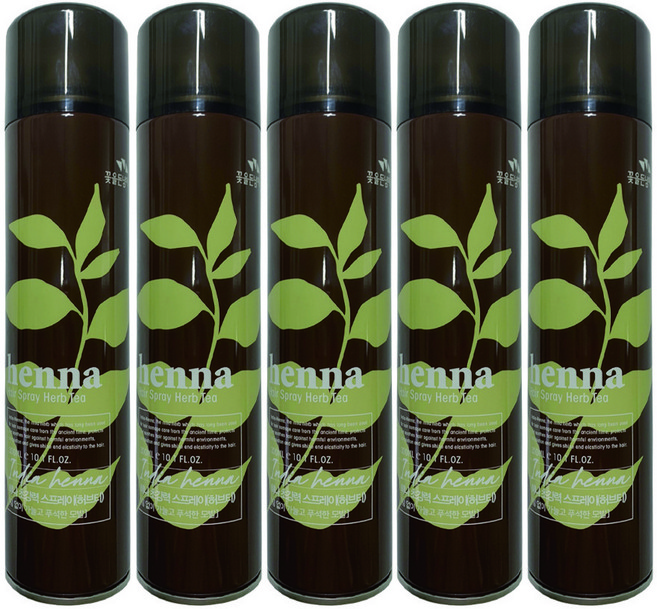 꽃을든남자 헤나 초강력 스프레이 허브티, 300ml, 5개