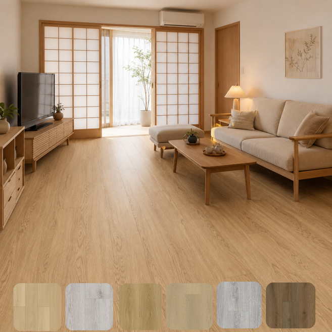 歐蘭德 SPC地板樣品組 防水DIY, 1組, 6色樣品組