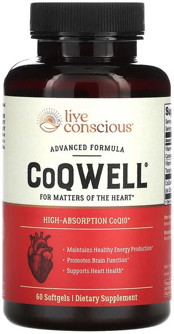 Live Conscious CoQWell 60 Softgels, 1개, 60정 - 쿠팡