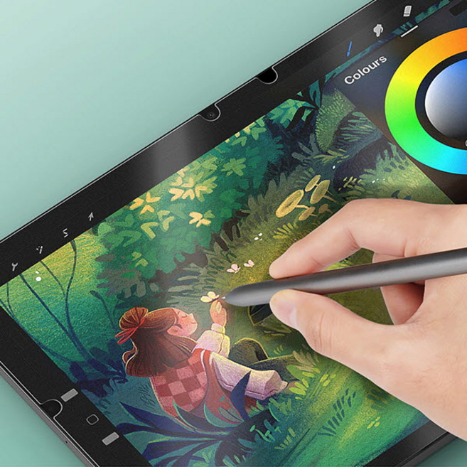 갤럭시탭 S7 11인치 지문방지 드로잉 저반사 종이질감 액정보호 필름 T870 T875 T878, afn601 투명, 1개