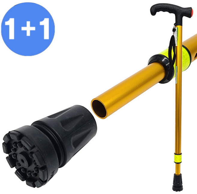 어르신 지팡이고무(2개입) 고무 발 패킹 바킹 캡 보행용, 국산(고무패킹), 2개