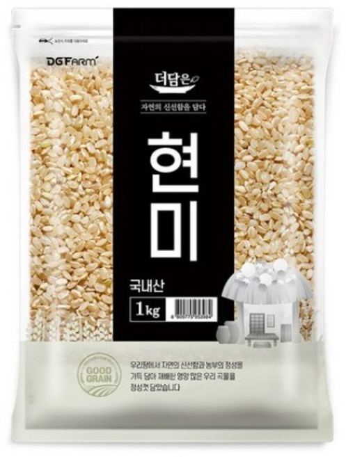 더담은 국산 현미, 1kg, 1개