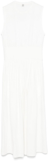 토템 민소매 코튼 맥시 드레스